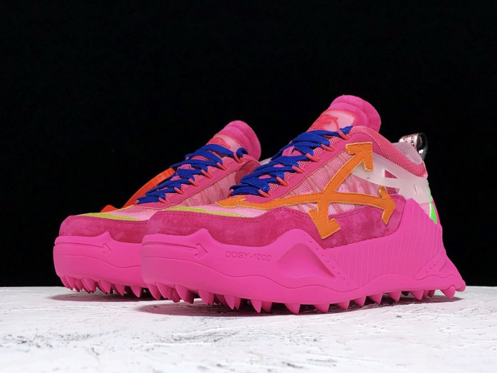 OFF-WHITE C/O ODSY-1000 SNEAKER ROSE RED